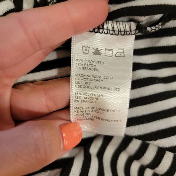 Sparkle & Fade black and white stripe dress small - Picture 5 of 5